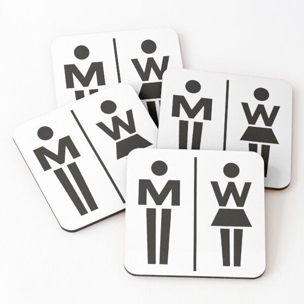 Item preview, Modern Restroom Sign – Bold Gender Icons for Bathrooms & Public Spaces or Toilet Door Decor designed and sold by Psycho-Crazy.