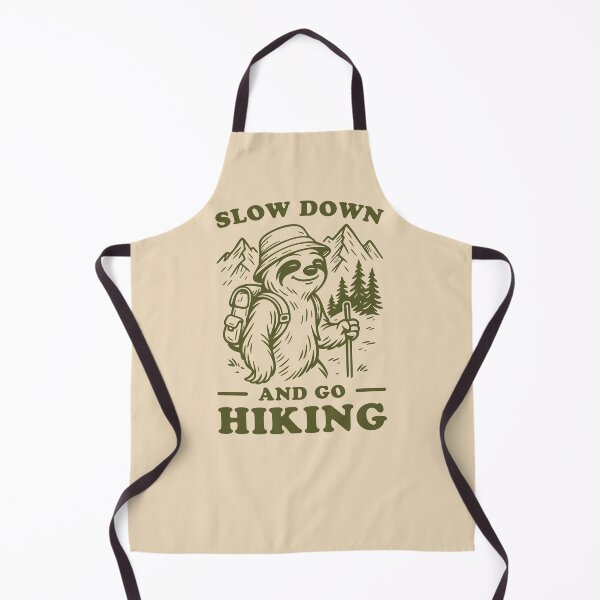 Item preview, Slow Down and Go Hiking with Relaxed Sloth designed and sold by Maud Tee Art.