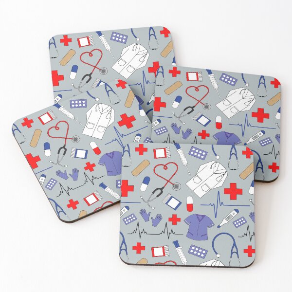 Item preview, Medical Doctor and Nurse Pattern designed and sold by CreativeTwins.