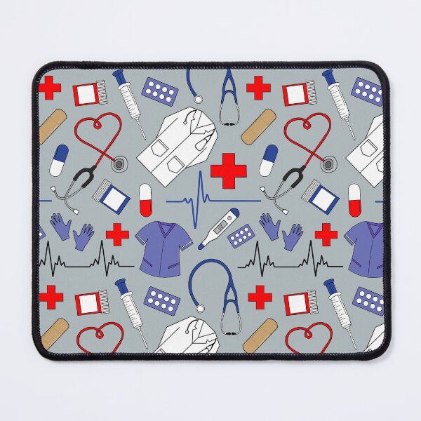Item preview, Medical Doctor and Nurse Pattern designed and sold by CreativeTwins.