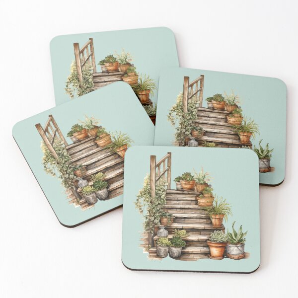 Item preview, Garden On The Stairs designed and sold by MarigoldandLily.