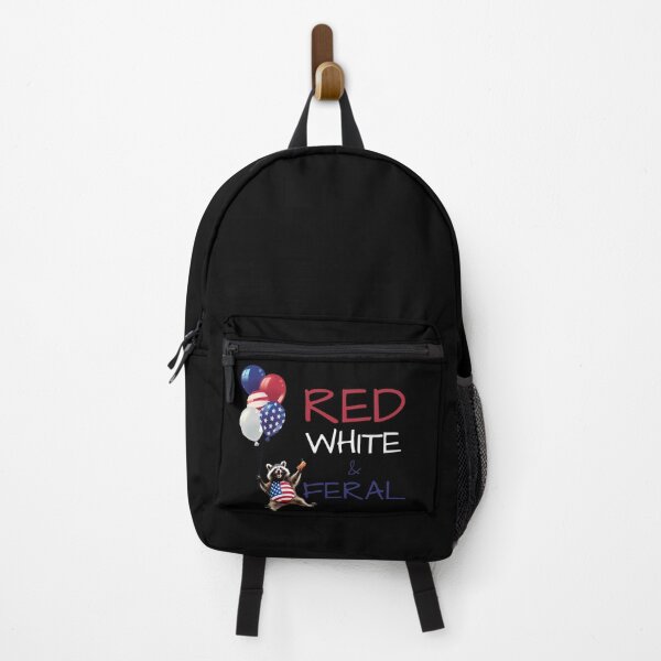Item preview, Mapache rojo, blanco y salvaje designed and sold by ViViTulip.