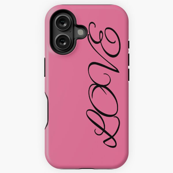 Item preview, LOVE Phone Case in Soft Rose Pink designed and sold by Nara8.