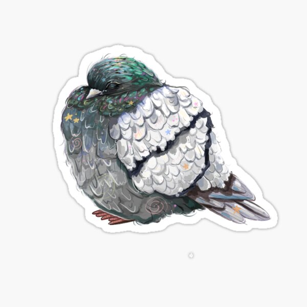 Item preview, Pigeon sleeping  designed and sold by TheCuriousLadybird.