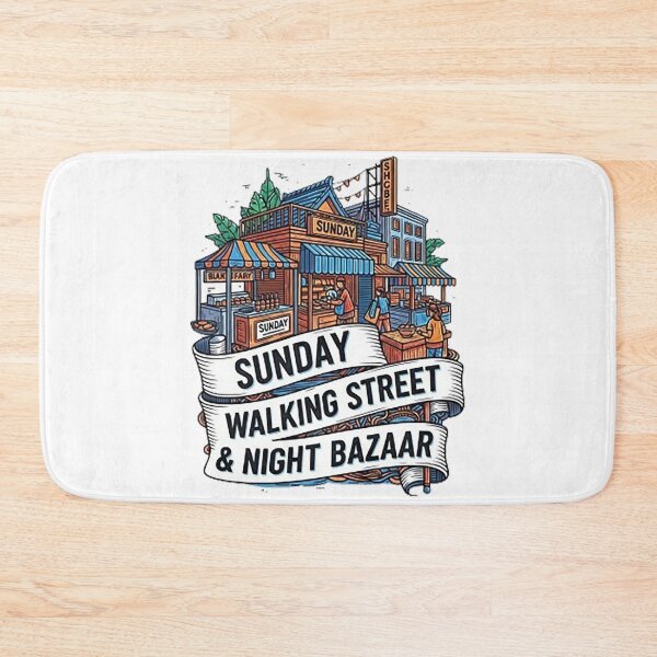 Item preview, Bangkok Sunday Walking Street & Night Bazaar designed and sold by likbatonboot.