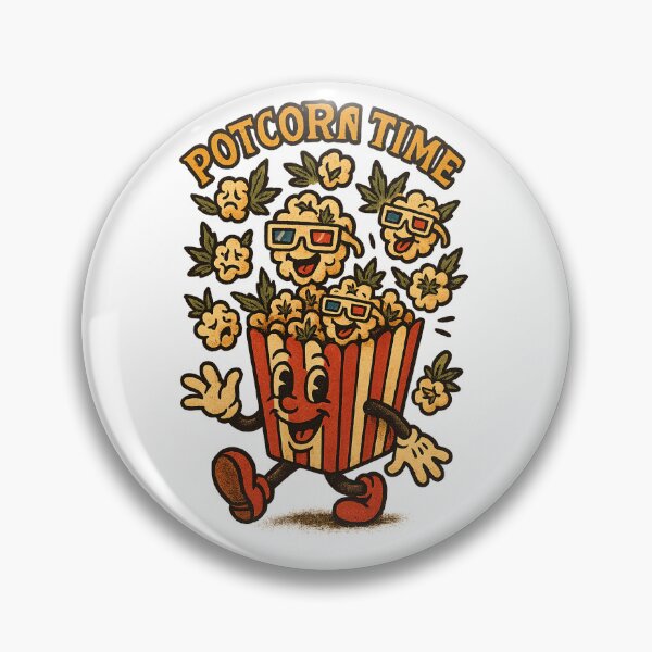 Item preview, Potcorn Time – Funny Stoner Popcorn Box designed and sold by Wake and Bake.