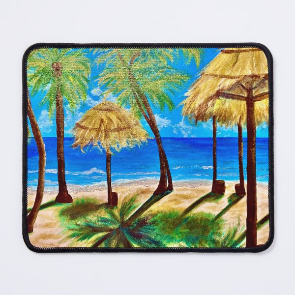 Item preview, Seaside and palapas designed and sold by PGKINART.