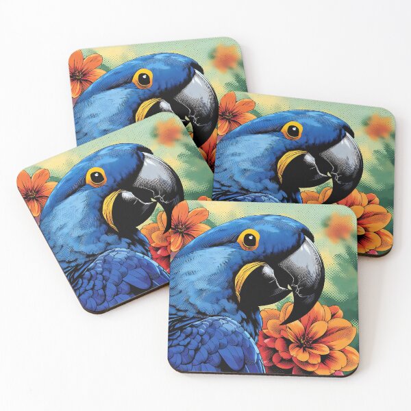 Item preview, Hyacinth Macaw Art #2 | Blue Macaw Lovers designed and sold by ksgraphics222.