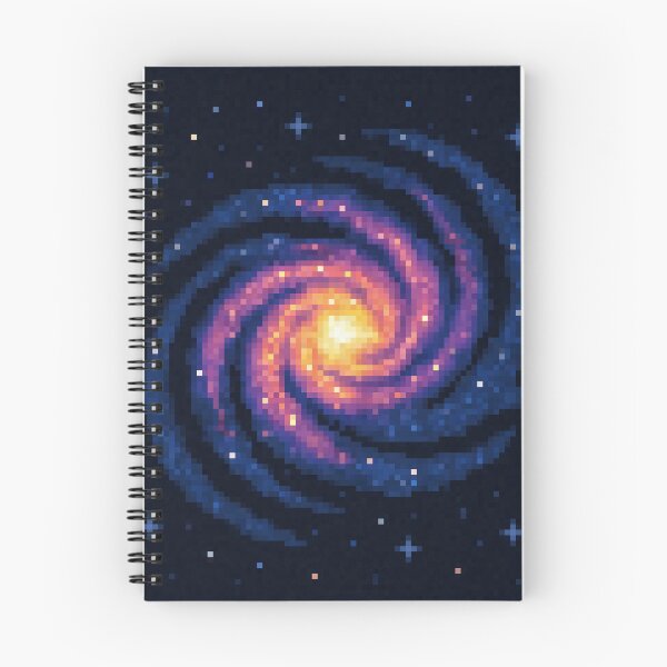 Item preview, Spiral Galaxy Pixel Art – Cosmic Swirl in Deep Space designed and sold by retro_pixel.