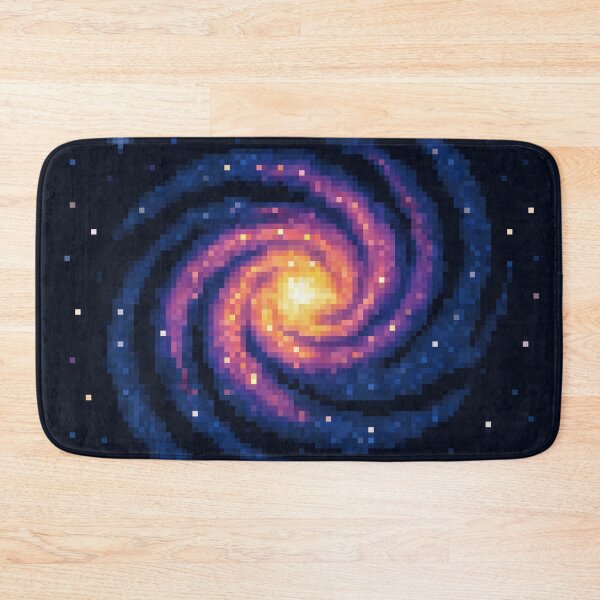 Item preview, Spiral Galaxy Pixel Art – Cosmic Swirl in Deep Space designed and sold by retro_pixel.