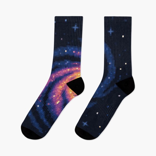Item preview, Spiral Galaxy Pixel Art – Cosmic Swirl in Deep Space designed and sold by retro_pixel.