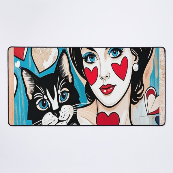 Item preview, Audrey Hepburn and her black and white cat designed and sold by Rum-Raisin.