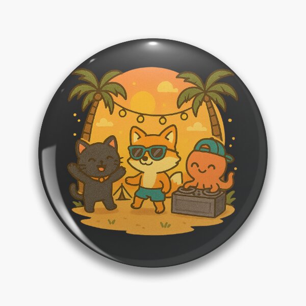 Item preview, Kawaii Festival Crew – Cat, Fox, Octopus designed and sold by ALBANAT.