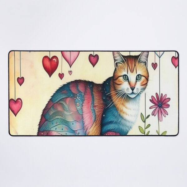 Item preview, Tapestry blend, heart filled sweet Orange Cat designed and sold by Rum-Raisin.