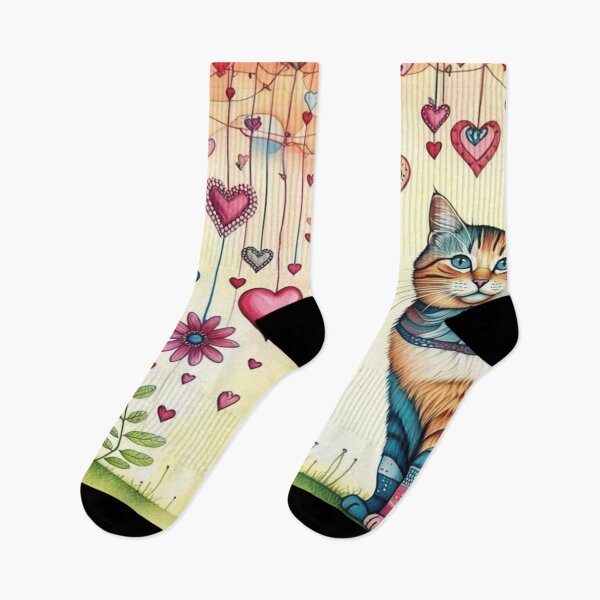 Item preview, Tapestry blend, heart filled sweet Orange Cat designed and sold by Rum-Raisin.