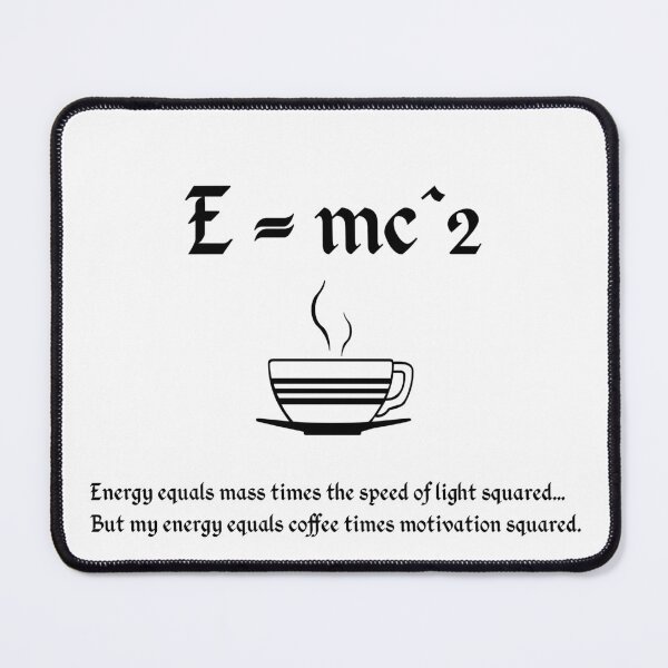 Item preview, E=mc² - Smart Science Equation Tee designed and sold by BonjourPrints.