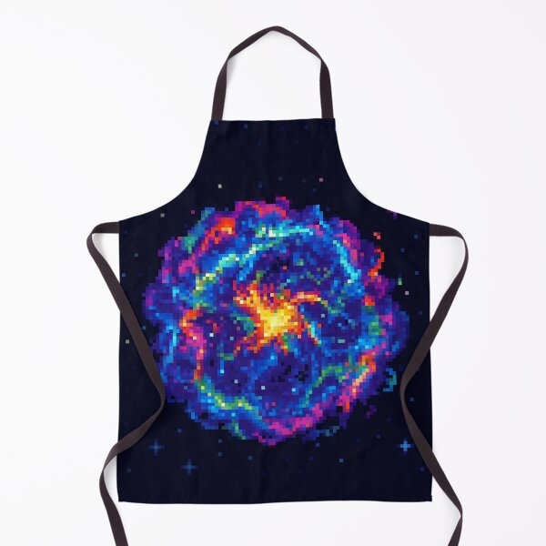 Item preview, Pixel Supernova – Colorful Cosmic Explosion in Deep Space designed and sold by retro_pixel.