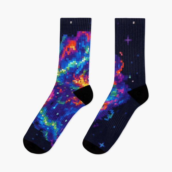 Item preview, Pixel Supernova – Colorful Cosmic Explosion in Deep Space designed and sold by retro_pixel.