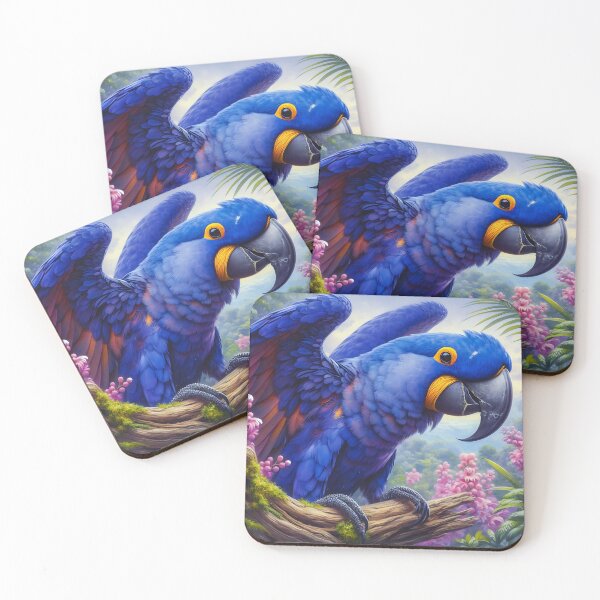 Item preview, Hyacinth Macaw Art #3 | Blue Macaw Lovers designed and sold by ksgraphics222.