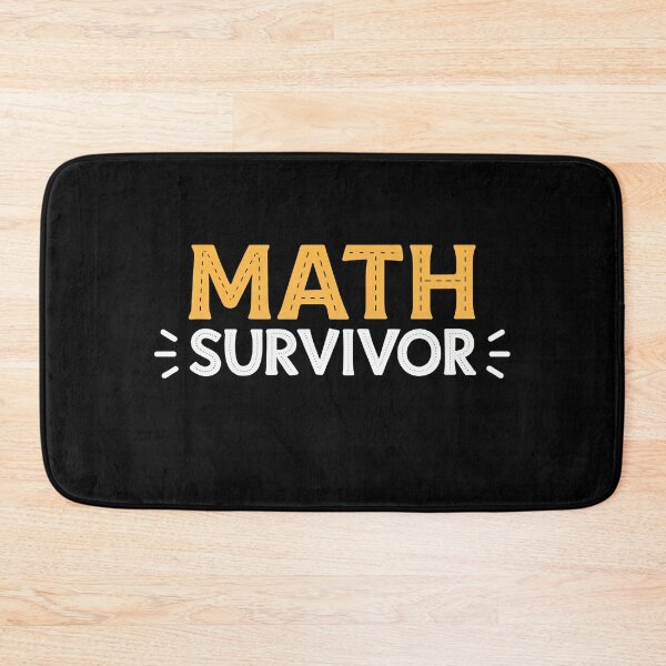 Item preview, Math Survivor – Funny Academic Achievement Quote designed and sold by the science zoo.