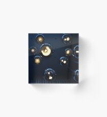 Globes of Golden Light Acrylic Block