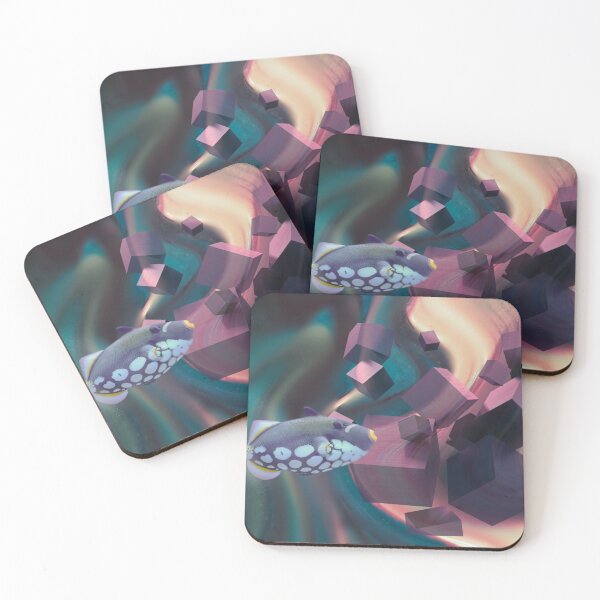Item preview, Fish and Cubes Abstract Art designed and sold by trendingatees.