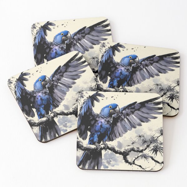 Item preview, Hyacinth Macaw Art #5 | Blue Macaw Lovers designed and sold by ksgraphics222.