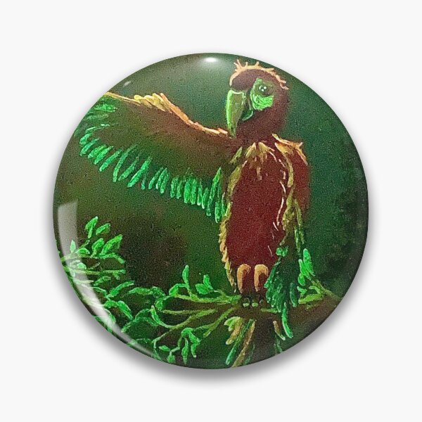 Item preview, Pink macaws at night in phosphorescence designed and sold by PGKINART.