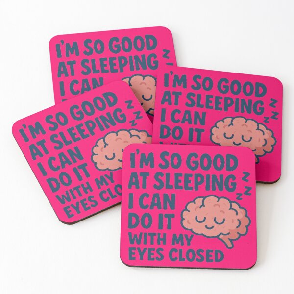Item preview, Funny Sleeping Brain Teaser Quote Design designed and sold by Amelia Design.
