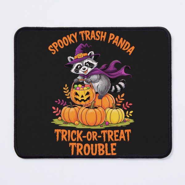 Item preview, Spooky Trash Panda: Trick Or Treat Trouble Raccoon Art designed and sold by elynne9.