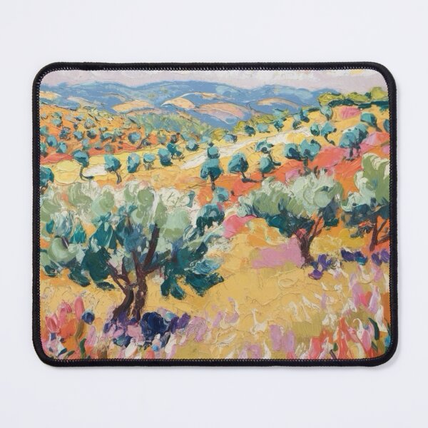 Item preview, French Olive Grove | Vibrant Countryside Impressionist Print – Carraann Edition designed and sold by CARRAANN.