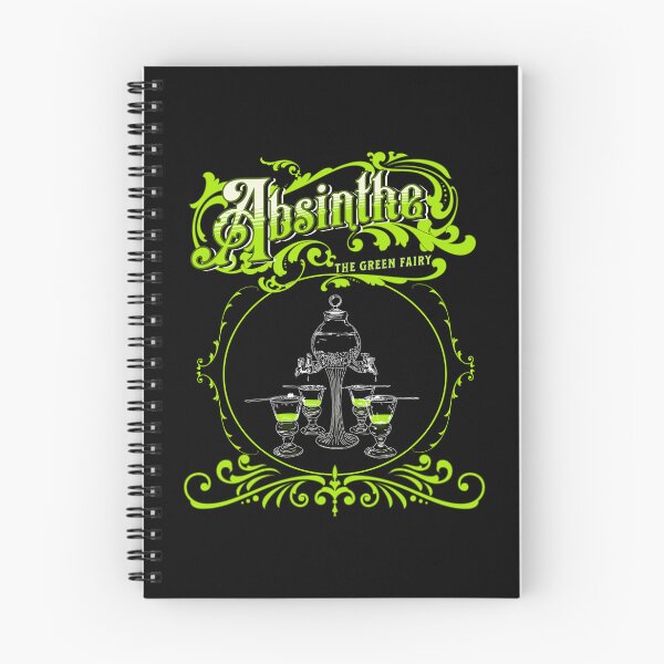Item preview, Vintage Illustrated Absinthe Set designed and sold by HRSCreates.