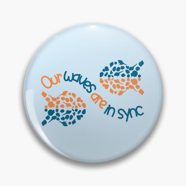 Item preview, Our waves are in sync - funny beach designed and sold by mariya-ivanova.
