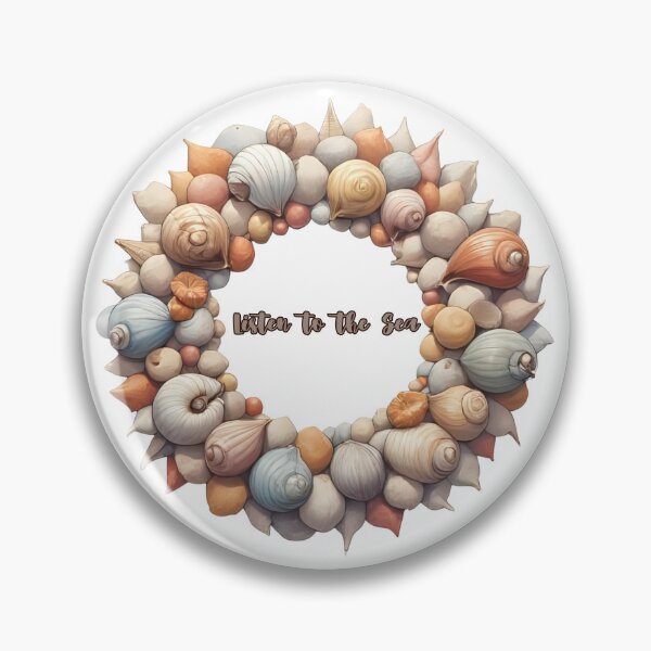 Item preview, Listen to the Sea – Ocean Shell Aesthetic Design designed and sold by Pixel--Threads.