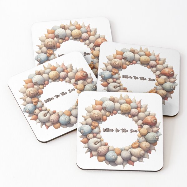 Item preview, Listen to the Sea – Ocean Shell Aesthetic Design designed and sold by Pixel--Threads.