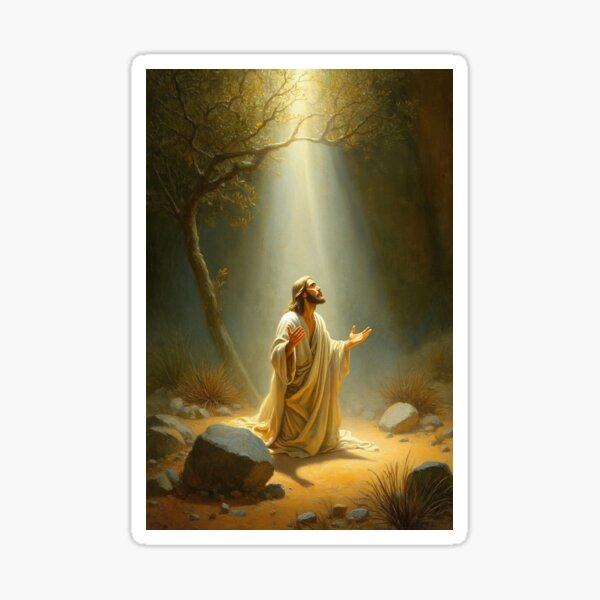 Item preview, Jesus Praying designed and sold by KhunChod.