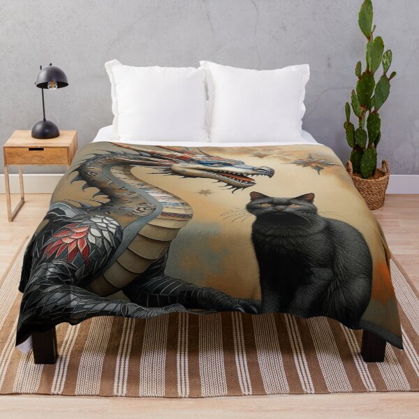 Item preview, Moroccan themed Dragon and Black Cat designed and sold by Rum-Raisin.