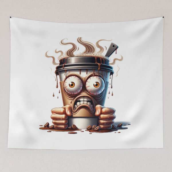 Item preview, Stressed Coffee Cup with Overflowing Coffee designed and sold by wheark.