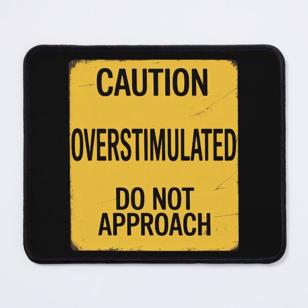 Item preview, Caution - Overstimulated designed and sold by Angry Swan Designs.