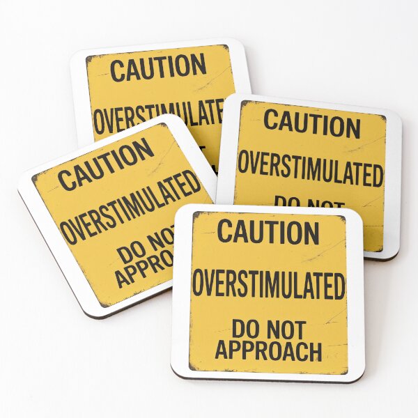 Item preview, Caution - Overstimulated designed and sold by Angry Swan Designs.