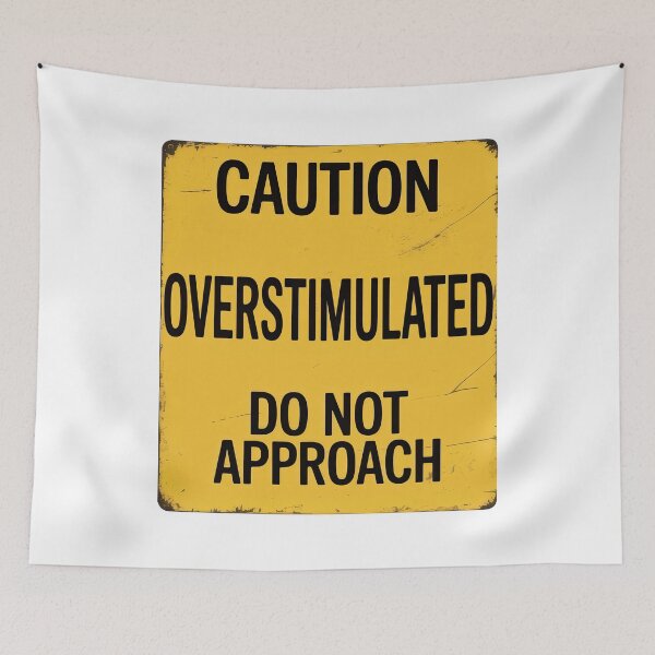 Item preview, Caution - Overstimulated designed and sold by Angry Swan Designs.