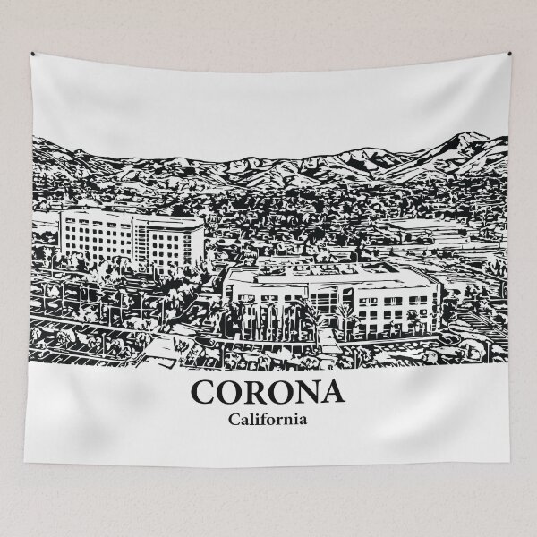 Artikelvorschau, Corona - Kalifornien entworfen und verkauft von Lakeric Cityscapes.