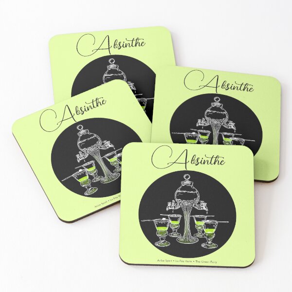 Item preview, Illustrated Absinthe Set designed and sold by HRSCreates.