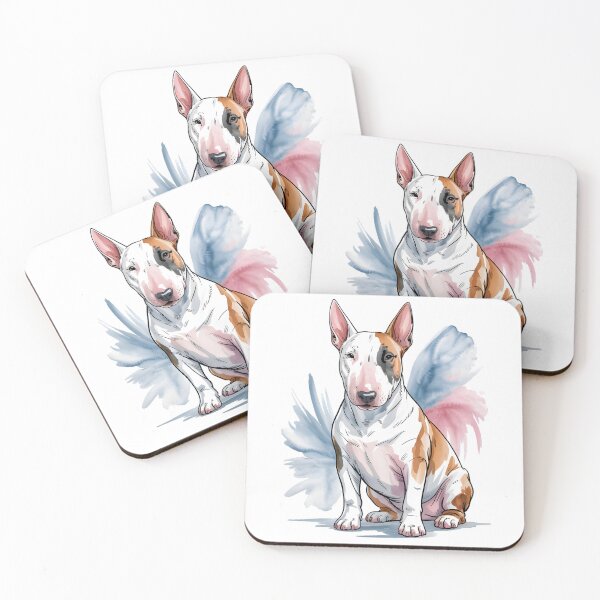 Item preview, Bull Terrier Watercolor 1 designed and sold by Trazzo7.