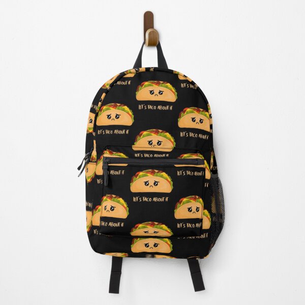 Item preview, Let’s Taco About It – Sad Taco Pun Design designed and sold by KissellArt.