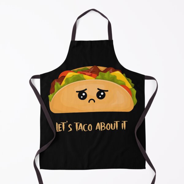 Item preview, Let’s Taco About It – Sad Taco Pun Design designed and sold by KissellArt.