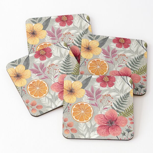Item preview, Botanical Garden with Orange Twist designed and sold by joycrysstudio.