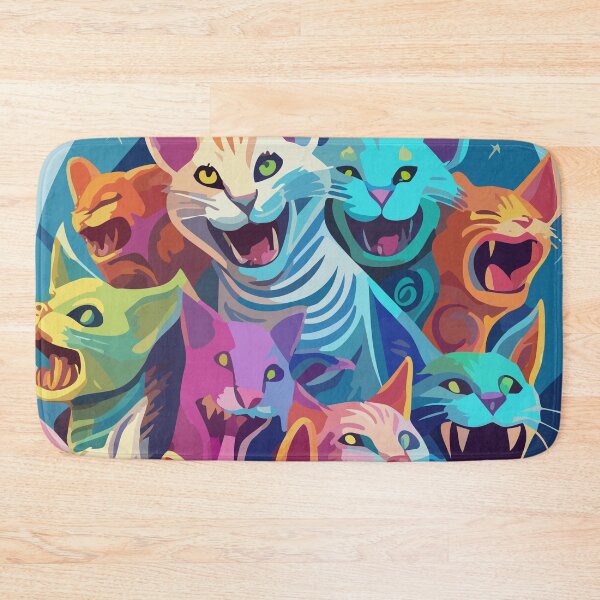Item preview, Crazed cats designed and sold by gumdrop-go.