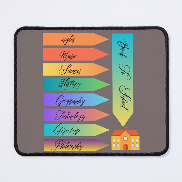 Item preview, Colorful School Subjects Signpost designed and sold by Designkarte.