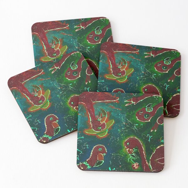 Item preview, Party Style Phosphorescent Flamingo Quartet designed and sold by PGKINART.